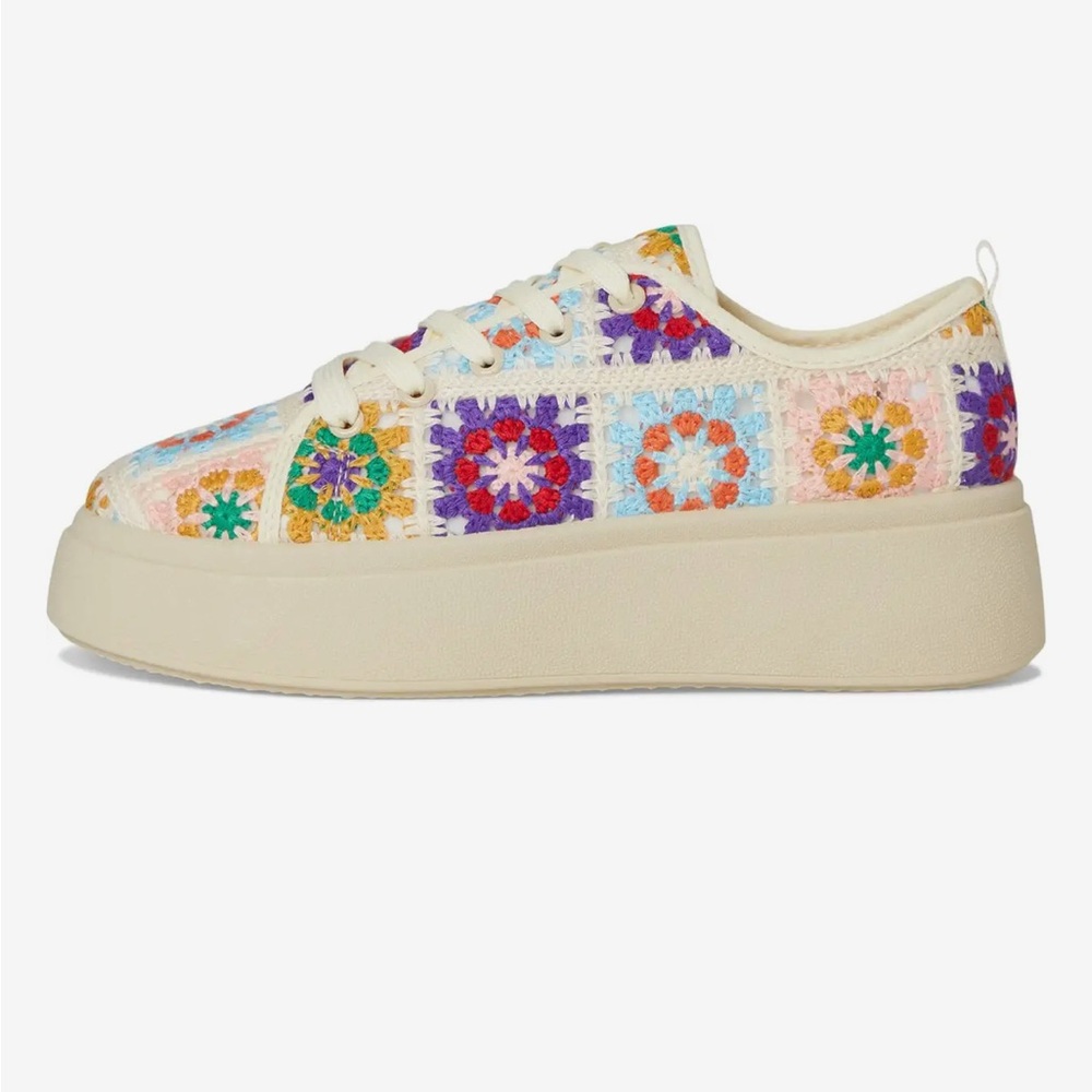 Dirty Laundry Crochet Platform Sneakers